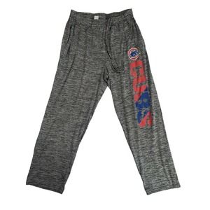 Chicago Cubs Gray MLB Genuine Merchandise Athletic Sweatpants Large A1N